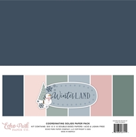 Picture of Echo Park Winterland Double-Sided Solid Cardstock 12"X12" 