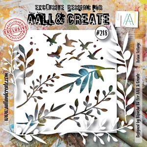 Picture of Aall & Create Stencil - Nr. 218 Avian Foliage