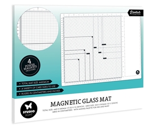 Picture of Studio Light Essentials Magnetic Glass Mat with Magnets 17.3" x 13.3"