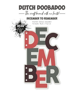 Picture of Dutch Doobadoo Dream Plan Do Planner Στένσιλ - December to Remember 