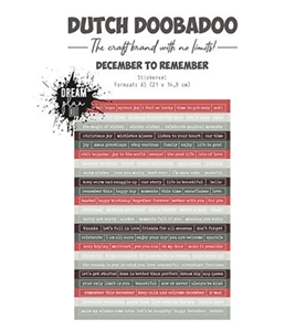 Picture of Dutch Doobadoo Dream Plan Do Sticker Sheet Φύλλο με Αυτοκόλλητα Α5 - December to Remember, 80τεμ.