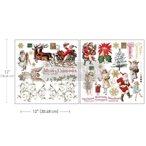 Picture of Prima Re-Design Maxi Transfers Φύλλα Μεταφοράς Εικόνας 12" x 12" - Holiday Traditions, 2τεμ.