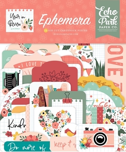 Picture of Echo Park Cardstock Ephemera Διακοσμητικά Εφήμερα - Year In Review, 34τεμ.