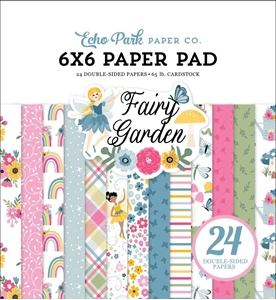 Picture of Echo Park Double-Sided Paper Pad Μπλοκ Scrapbooking Διπλής Όψης 6" x 6" - Fairy Garden