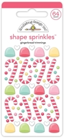 Εικόνα του Doodlebug Design Gingerbread Kisses Αυτοκόλλητα Shape Sprinkles - Gingerbread Trimmings, 64τεμ.
