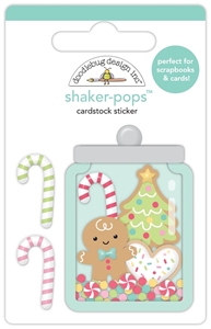 Picture of Doodlebug Design Gingerbread Kisses 3D  Αυτοκόλλητα Shaker-Pops - Holiday Treats, 3τεμ.