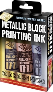 Picture of Essdee Metallic Block Printing Ink  Μεταλλικό Μελάνι Λινοτυπίας 100ml, 3τεμ.