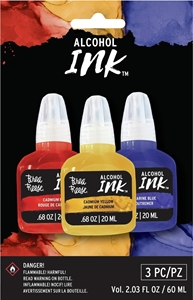Picture of Brea Reese Pigment Alcohol Inks Set - Cadmium Red, Cadmium Yellow, Ultramarine Blue