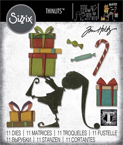 Picture of Sizzix Thinlits Die by Tim Holtz Μήτρες Κοπής - Santa's Helper, 11τεμ.