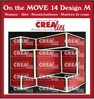 Εικόνα του Crealies On The Move Dies Μήτρα Κοπής για Τρίπτυχη Κάρτα- No. 14 Design M Tri Fold Shutter Card