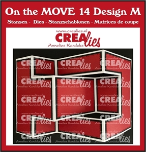 Picture of Crealies On The Move Dies Μήτρα Κοπής για Τρίπτυχη Κάρτα- No. 14 Design M Tri Fold Shutter Card
