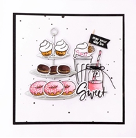 Εικόνα του Studio Light Karin Joan Missees Pets Σετ Διάφανες Σφραγίδες και Μήτρες Κοπής - Donut Dog