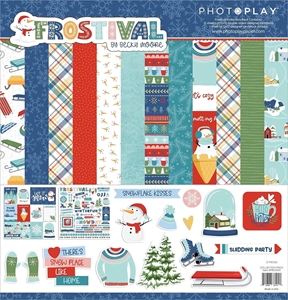 Picture of PhotoPlay Collection Scrapbooking Paper Pack Διπλής Όψεως 12"X12" - Frostival 