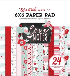 Picture of Echo Park Love Notes Double-Sided Paper Pad 6" x 6"