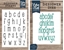 Picture of Echo Park Stamp & Die Set - McKell Lowercase Alpha, 52pcs