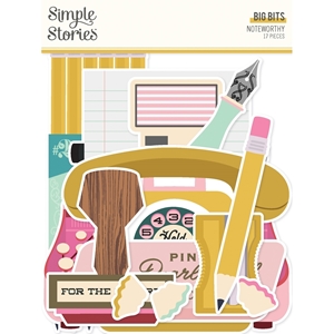 Picture of Simple Stories Big Bits & Pieces - Noteworthy, 17pcs