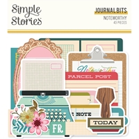 Εικόνα του Simple Stories Ephemera Διακοσμητικά Journal Bits - Noteworthy, 43τεμ.