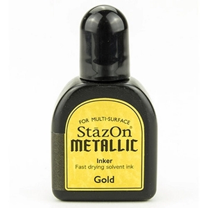 Picture of Stazon Metallic Inker Μεταλλικό Μελάνι 15ml - Gold 