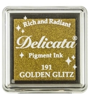 Εικόνα του Tsukineko Delicata Pigment Ink Pad Μελάνι Μεταλλικό - Golden Glitz