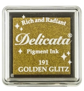 Picture of Tsukineko Delicata Pigment Ink Pad Μελάνι Μεταλλικό - Golden Glitz