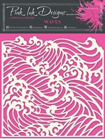 Εικόνα του Pink Ink Designs Στένσιλ - Waves