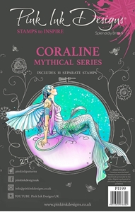 Picture of Pink Ink Designs Mythical Creatures Clear Stamps Σετ Διάφανων Σφραγίδων A5 - Coraline, 11τεμ.