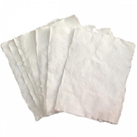 Εικόνα του Lamali Χειροποίητο Χαρτί 100% Βαμβάκι 33 x 48cm - White, 10 φύλλα