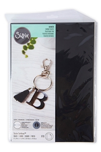 Picture of Sizzix Surfacez Gloss Shrink Plastic 8.25"x11.75" - Φύλλα Πλαστικό που Συρρικνώνεται - Black, 10τεμ. 