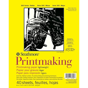 Picture of Strathmore Series 300 Printmaking Paper Pad 8" x 10" - Μπλοκ για Τεχνικές Printmaking