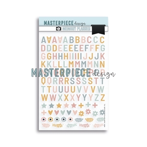 Picture of Masterpiece Design Memory Planner Puffy Stickers - Alphabet, 121pcs