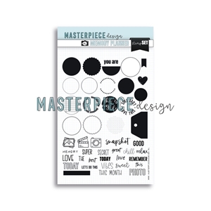 Picture of Masterpiece Design Memory Planner Clear Stamp Set - Snapshot Labels, 43pcs
