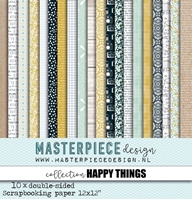 Εικόνα του Masterpiece Design Συλλογή Χαρτιών Scrapbooking Διπλής Όψης 12"X12" - Happy Things