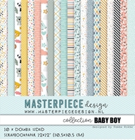 Εικόνα του Masterpiece Design Συλλογή Χαρτιών Scrapbooking Διπλής Όψης 12"X12" - Baby Boy, 10τεμ.