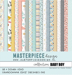Picture of Masterpiece Design Συλλογή Χαρτιών Scrapbooking Διπλής Όψης 12"X12" - Baby Boy, 10τεμ.