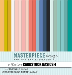 Picture of Masterpiece Design Συλλογή Χαρτιών Scrapbooking Διπλής Όψης 12"X12" - Cardstock Basics 4
