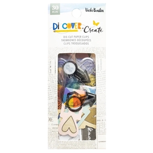 Picture of American Crafts Vicki Boutin Die Cut Paper Clips - Discover + Create, 30pcs