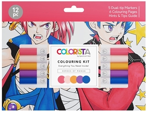 Picture of Spectrum Noir Colorista Colouring Kit - Heroes of Manga, 12pcs 