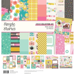 Picture of Simple Stories Collection Kit 12"x12" - True Colors