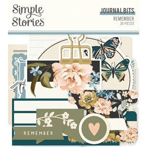 Picture of Simple Stories Journal Bits & Pieces - Remember, 26pcs