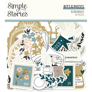 Picture of Simple Stories Διακοσμητικά Εφήμερα Bits & Pieces - Remember, 60τεμ.