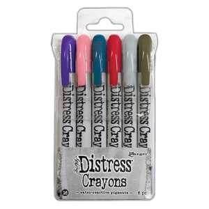 Picture of Tim Holtz Distress Crayons Μολύβια Κραγιόν - Set 16, 6τεμ.