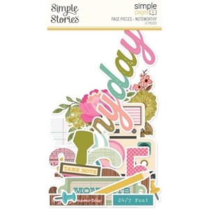 Picture of Simple Stories Simple Pages Page Pieces - Noteworthy, 17pcs