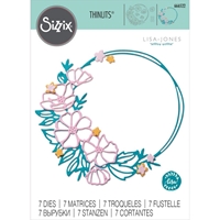 Picture of Sizzix Thinlits Dies By Lisa Jones - Floral Round, 7pcs