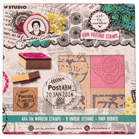 Εικόνα του Studio Light Signature Collection Wooden Stamp Set Art By Marlene Σετ Σφραγίδες - Postage Stamps, 9τεμ