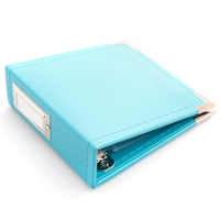 Picture of We R Memory Keepers Classic Leather D-Ring Album 4"X4" – Aqua