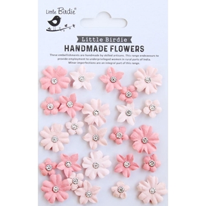 Picture of Little Birdie Karolina Paper Flowers - Pink Passion, 25pcs