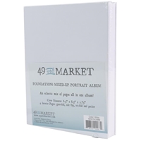 Εικόνα του 49 And Market Foundations Mixed-Up Portrait Album 8.5" x 6.5" - White