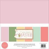 Εικόνα του Carta Bella Μονόχρωμα Φύλλα Scrapbooking Διπλής Όψης 12" X 12"  - Here Comes Easter