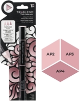Εικόνα του Spectrum Noir Triblend Markers Μαρκαδόρος Οινοπνεύματος 3 σε 1 - Antique Pink Blend (AP2 AP3 AP4)
