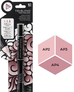 Picture of Spectrum Noir Triblend Markers Μαρκαδόρος Οινοπνεύματος 3 σε 1 - Antique Pink Blend (AP2 AP3 AP4)